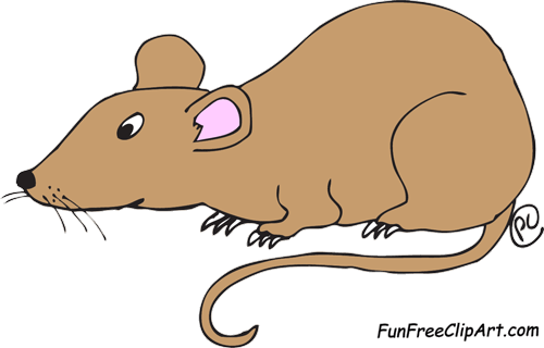 Cartoon Rat vector art illust
