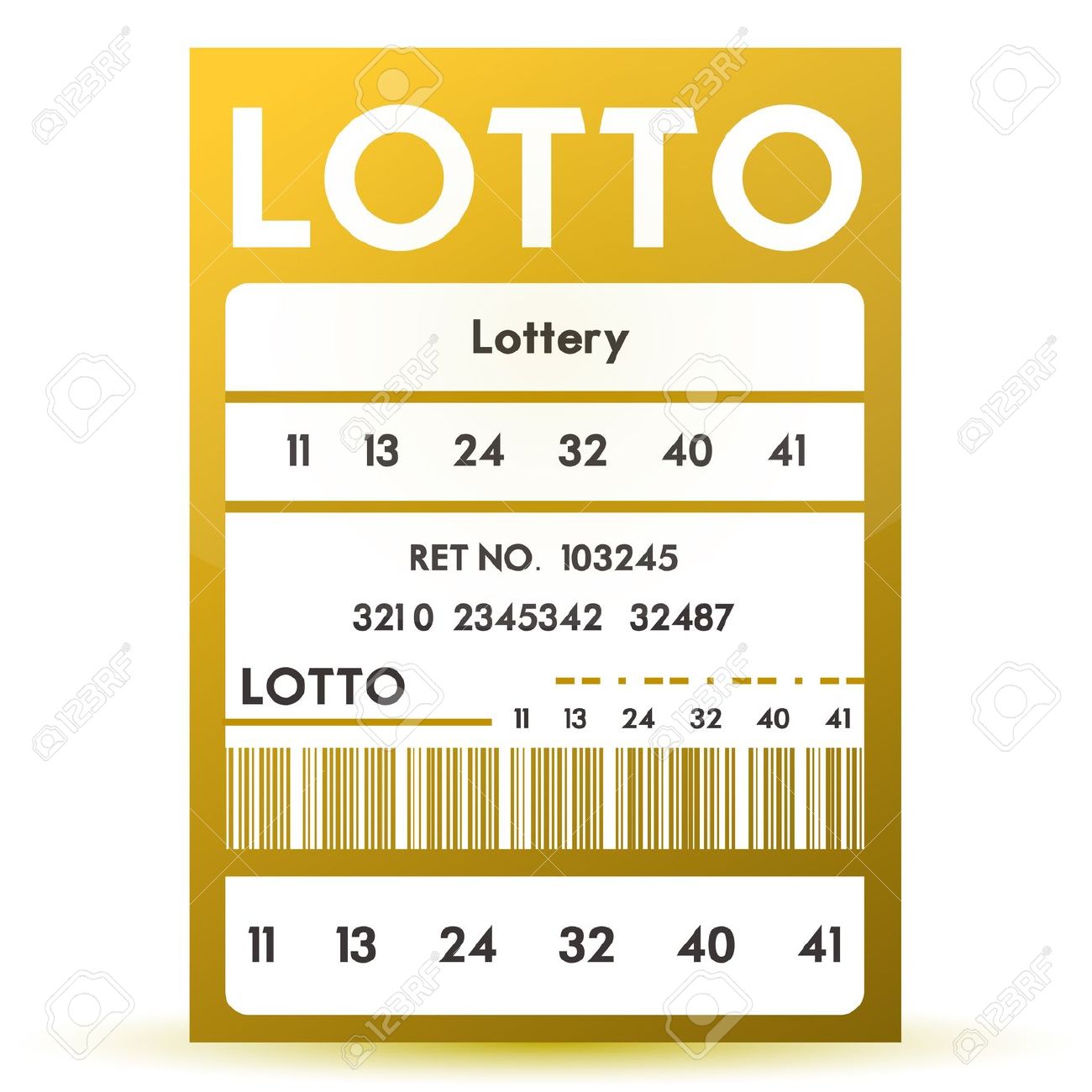 Lottery Ticket Stock Image Im