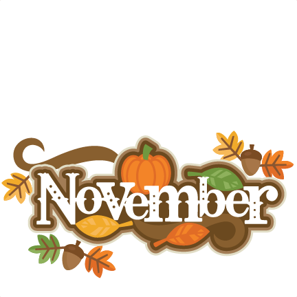 November Birthday Clipart Nov