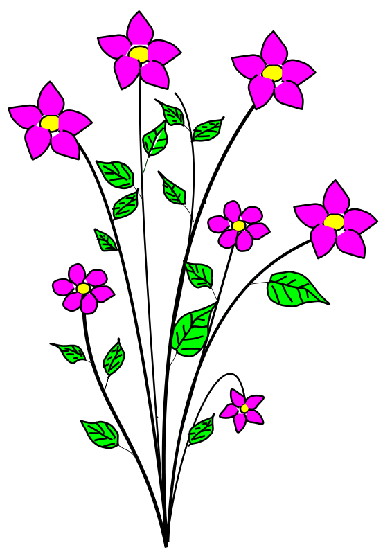 Free clipart of flowers illustration