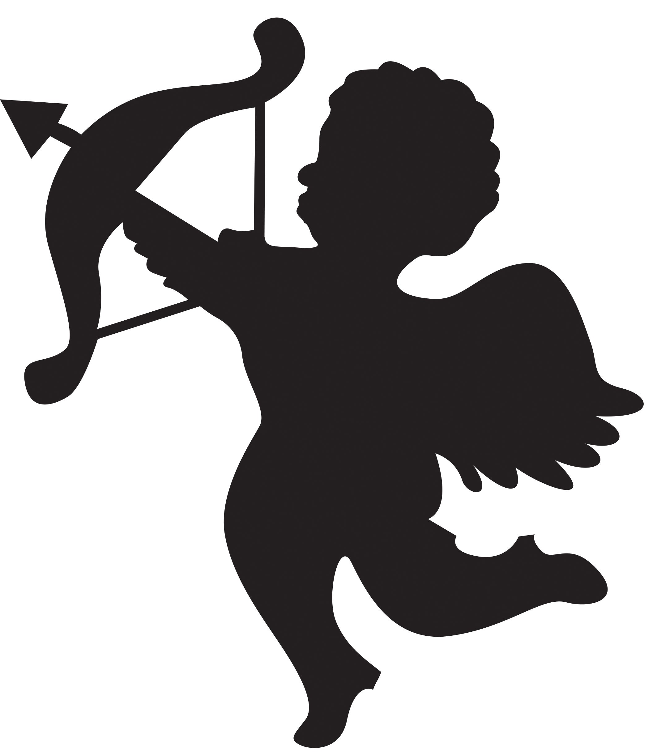 ... Free clipart person shot with cupids arrow ...