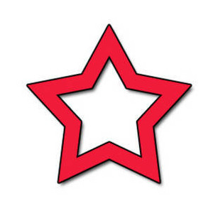 ... Free Clipart Picture of an Open Red Star - Polyvore ...