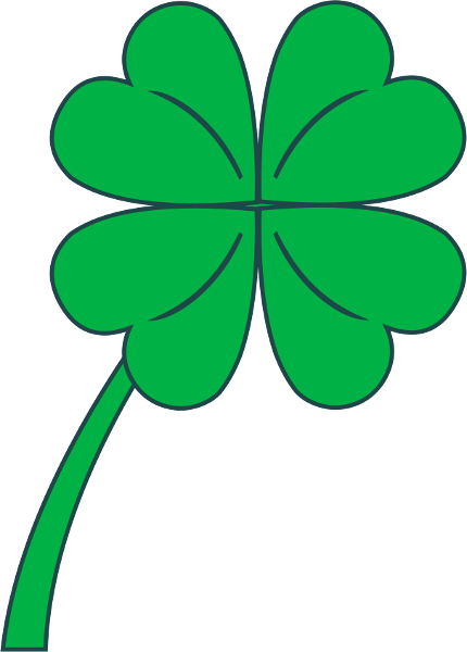 Free Four Leafed Clover Clipa
