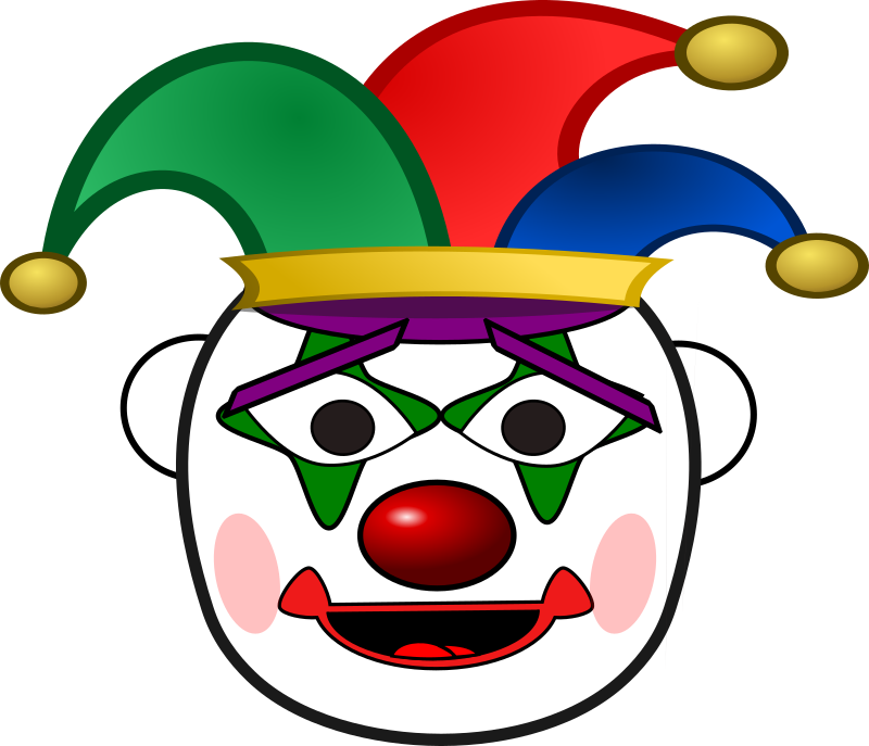 Free Clown Face Clip Art