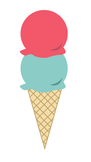 Ice cream cone ice cream clip