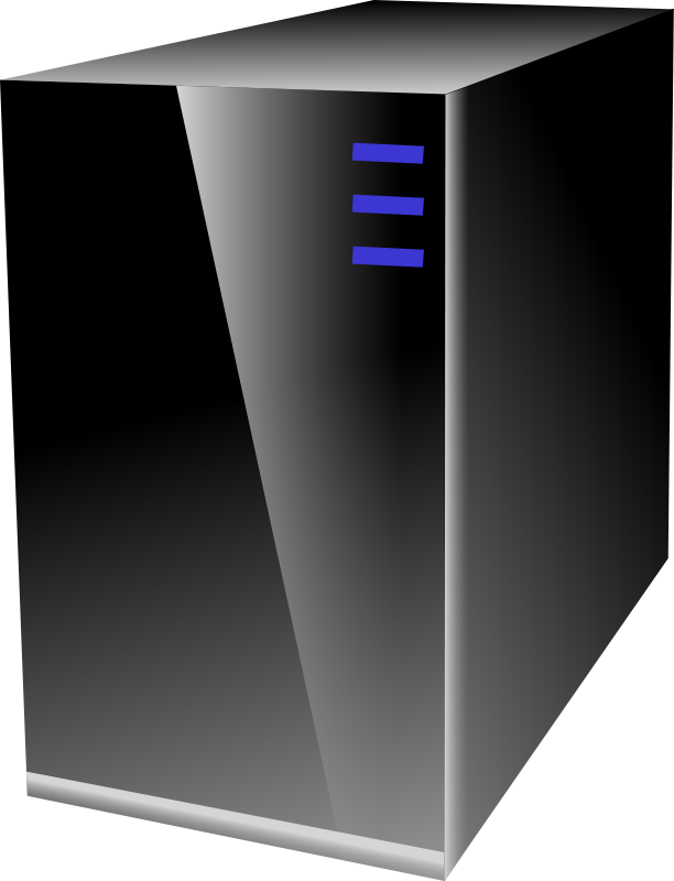 Computer server vector image