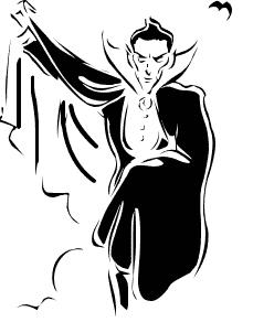 Boy In A Count Dracula Costum