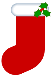 Christmas Stocking Clipart .