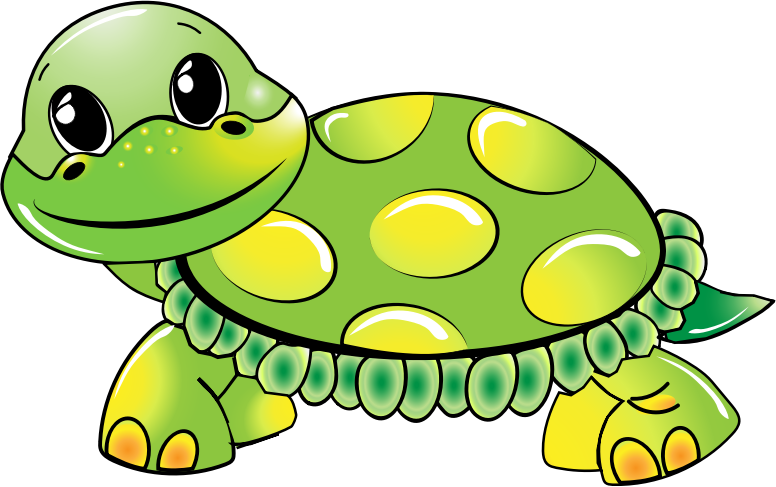Free Cute Green Turtle Clip A - Turtle Images Clip Art