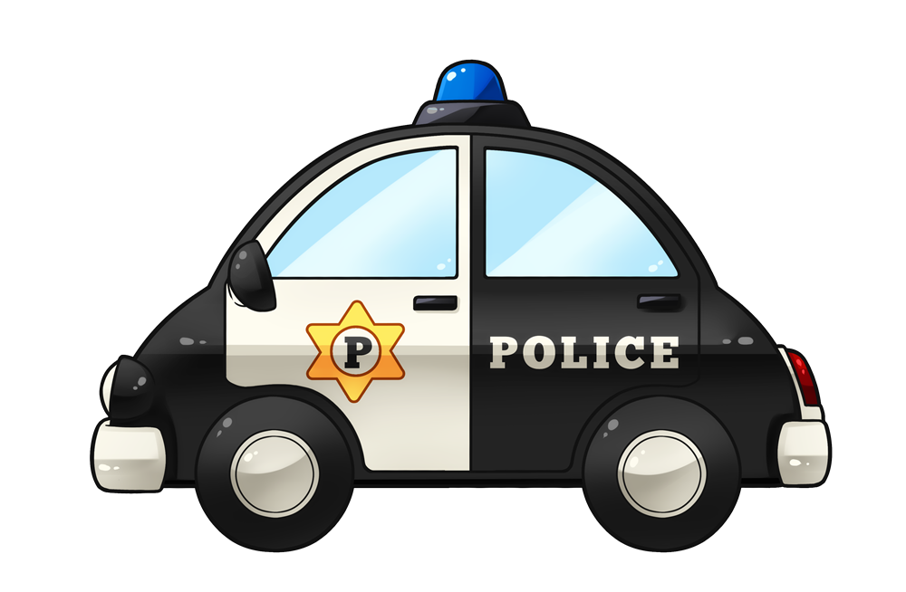 Police car clipart free image
