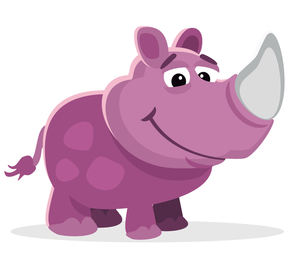 Free Cute Rhinoceros Clip Art u0026middot; rhinoceros7