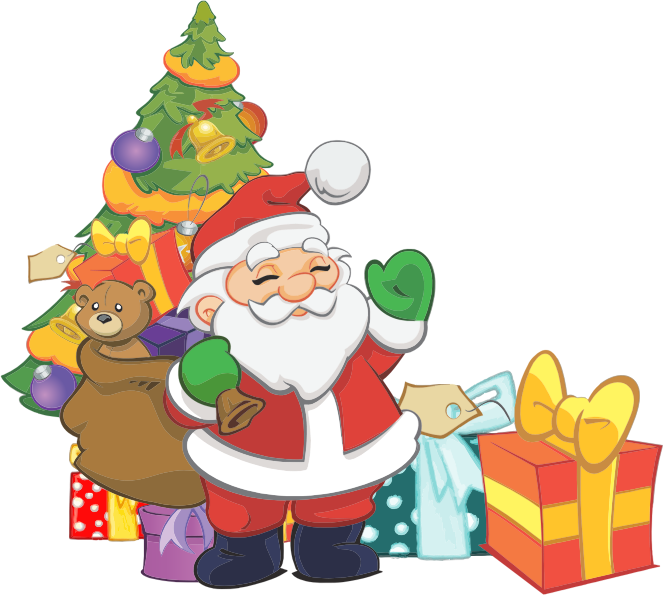 Free Cute Santa Claus Clip Ar - Clipart Santa Claus