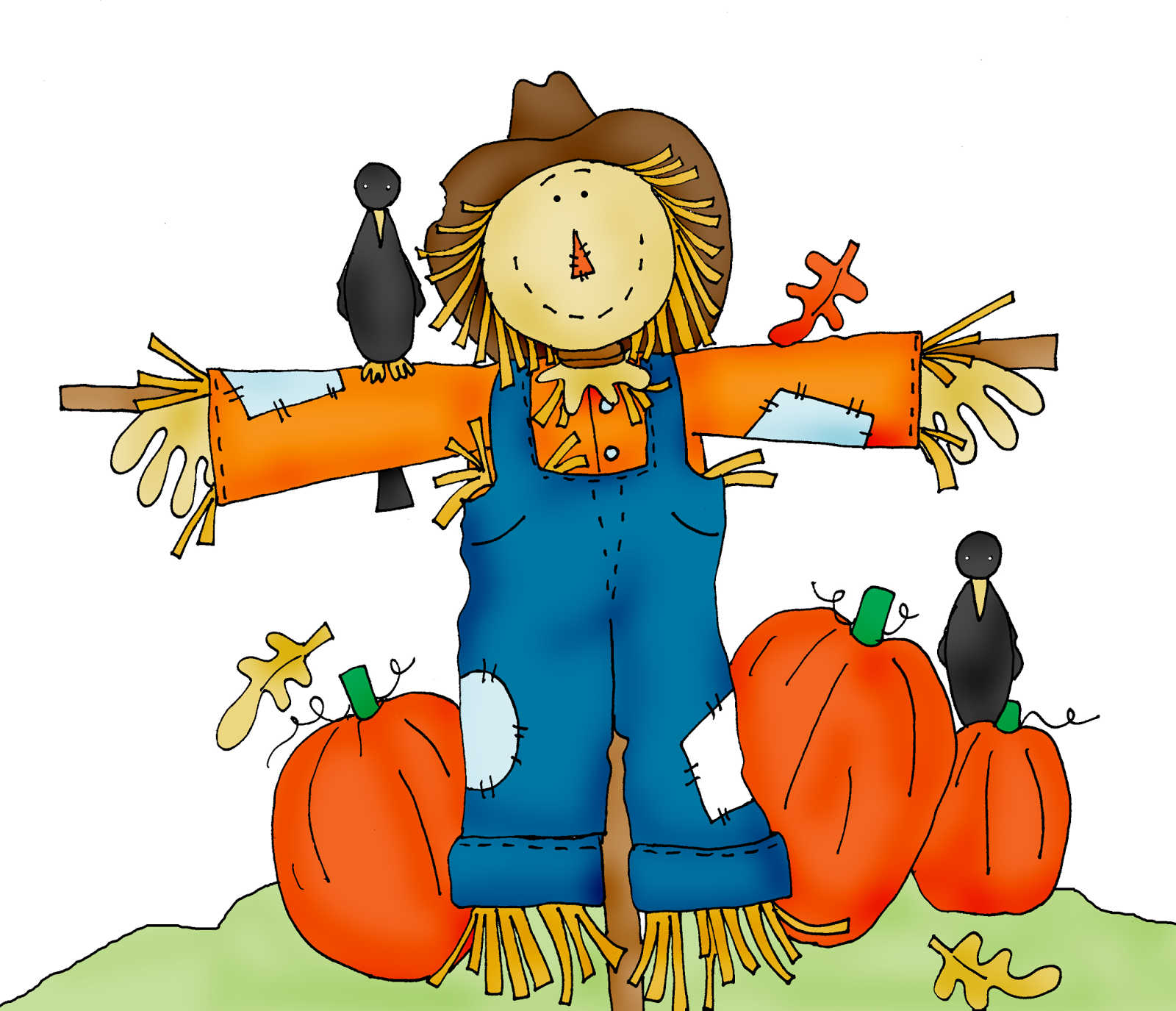 Primitive scarecrow clip art 