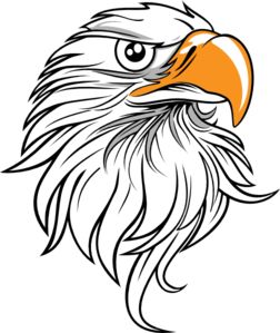 ... Free Eagle Head Clip Art | 123Freevectors; Clip art, Patterns and Leather pattern ...