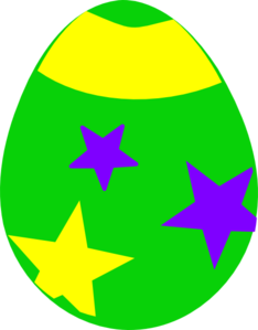 Yellow Zig Zag Easter Egg