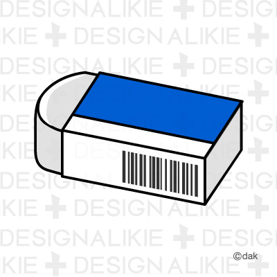 eraser clipart black and whit