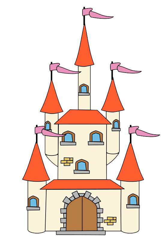 Free Fairy-Tale Castle Clip Art