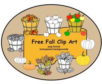 FREE Fall Clip Art in png format with transparent backgrounds