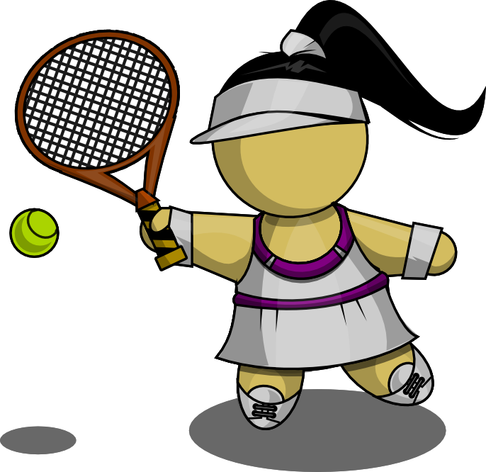 Free Female Tennis Player Clip Art