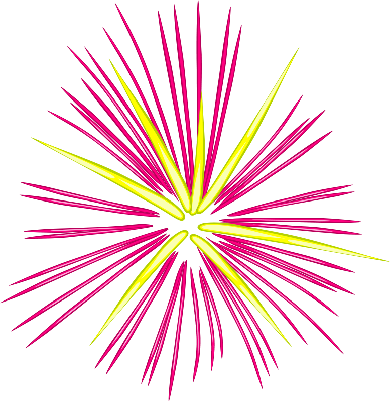 Free Fireworks 2 Clip Art - Clipart Of Fireworks