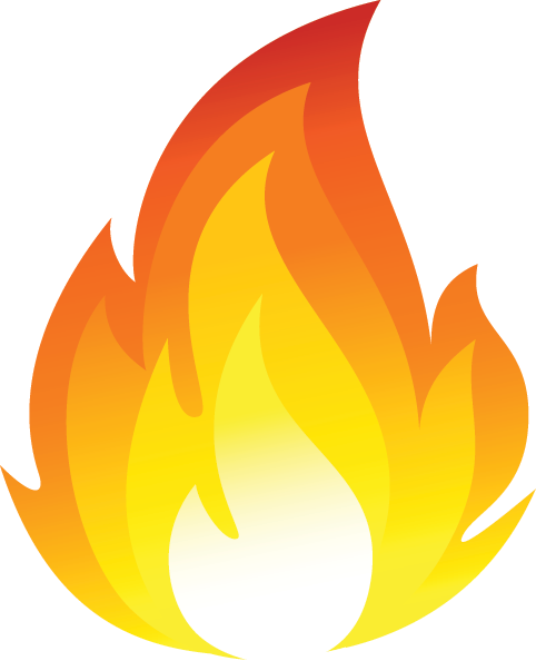 Flames flame outline clipart