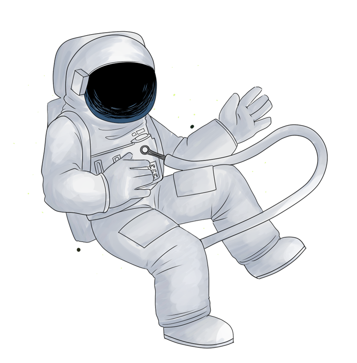 Free Floating Astronaut Clip 