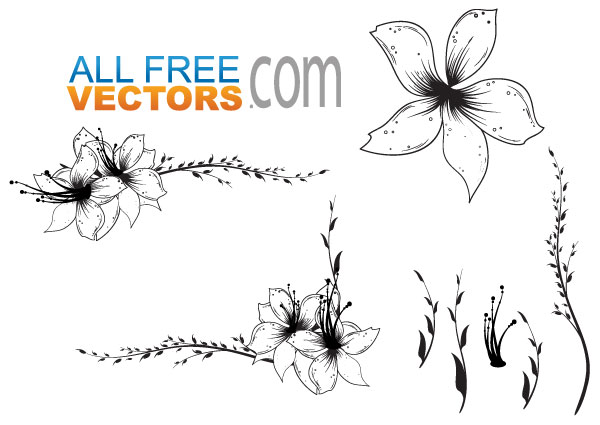Free Floral Clip Art Vector - Vector Clip Art Free