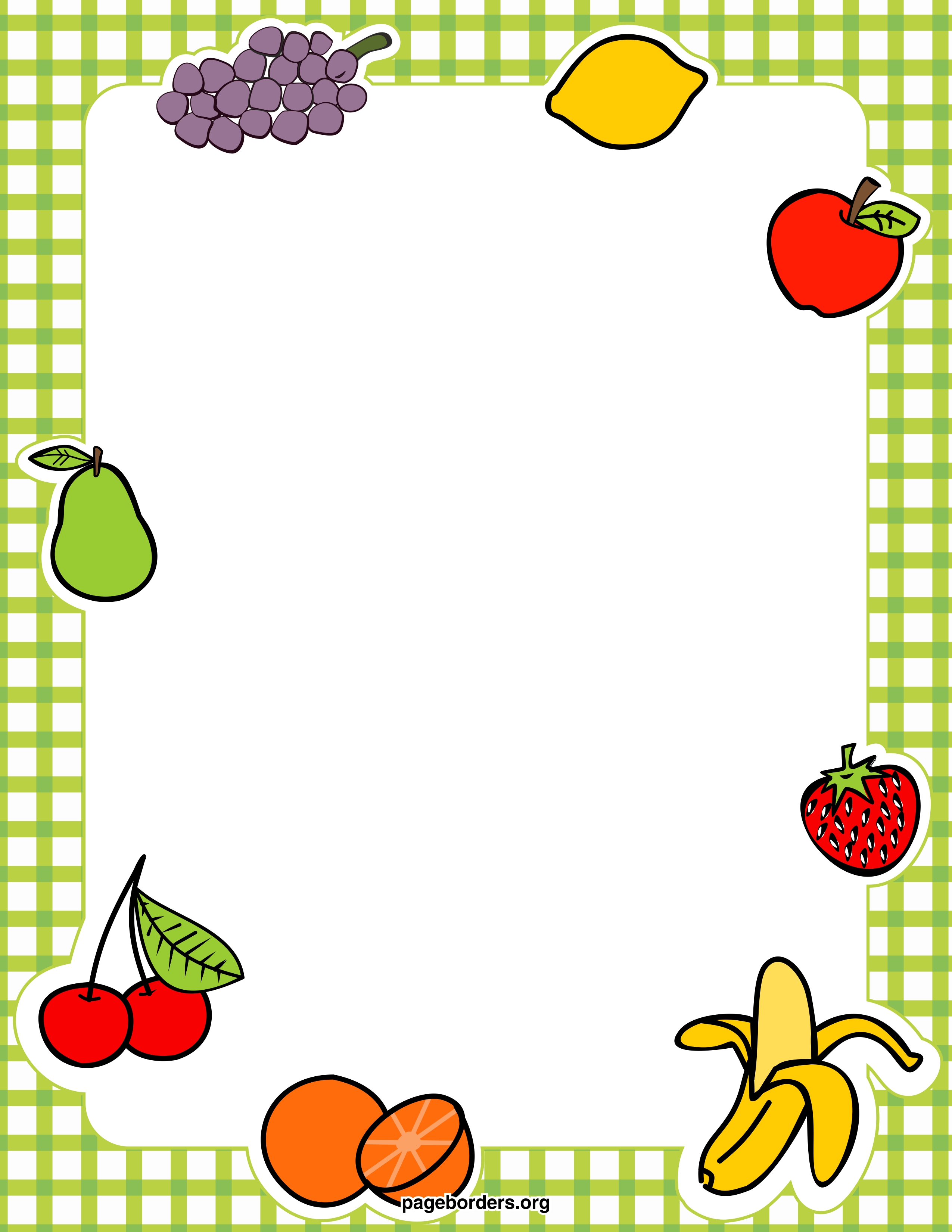 Free Food Clip Art Borders Cliparts Co