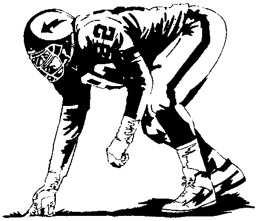 mean football player clipart