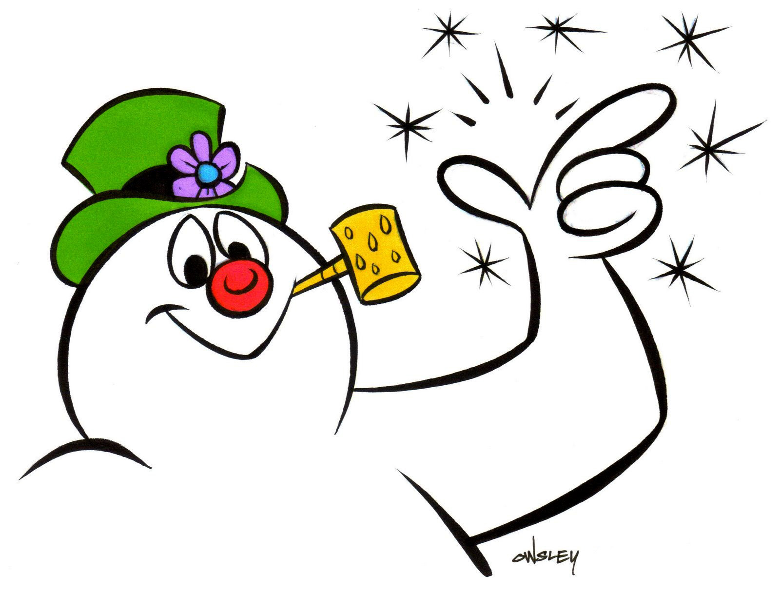 Frosty the snowman clipart fr