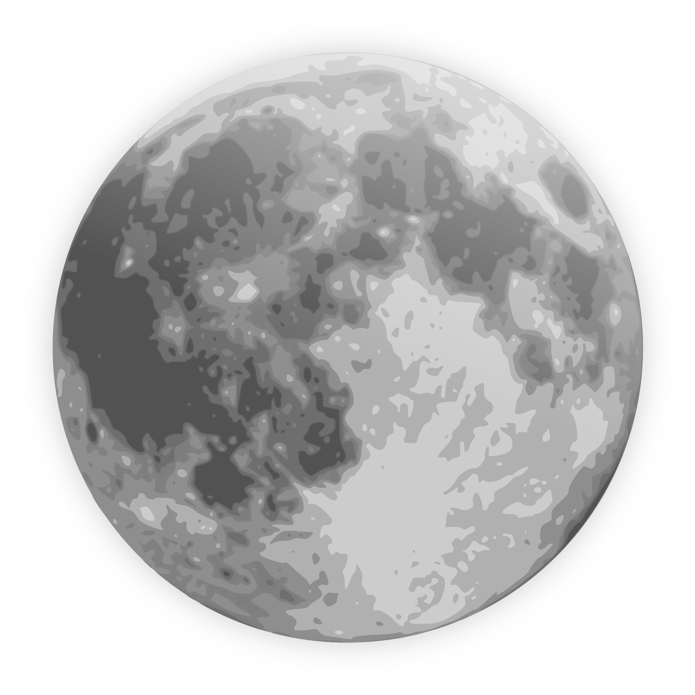 Free Realistic Moon Clip Art
