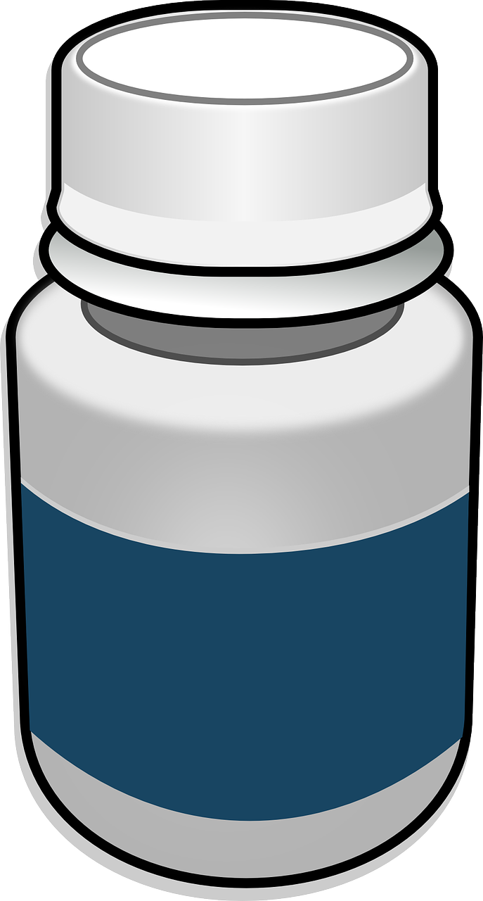 Free Generic Medicine Bottle  - Pill Bottle Clipart