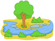flowing river clipart