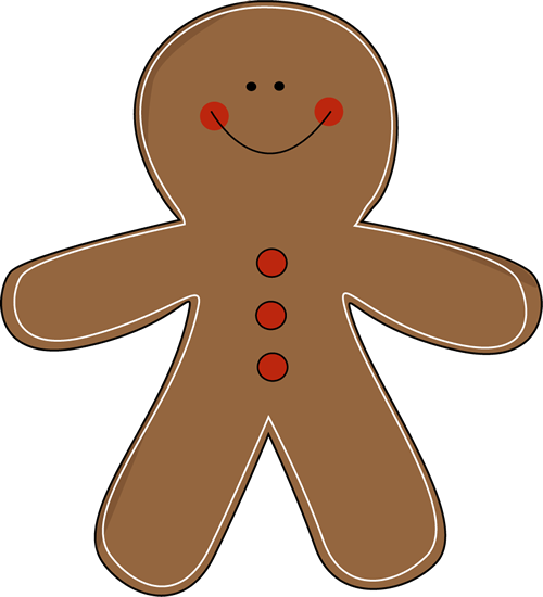 Gingerbread man clip art free