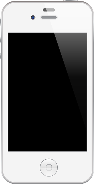 Free Glossy White Smartphone  - Smart Phone Clip Art
