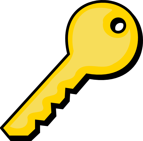 Free Golden Key Clip Art. 454