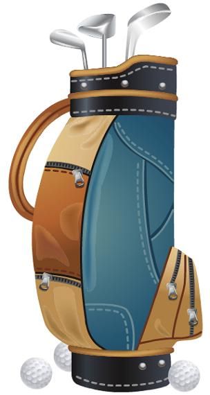 Free Golf Clipart - Golf Bag Clipart