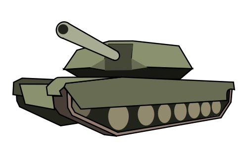 Free Green Army Tank Clip Art
