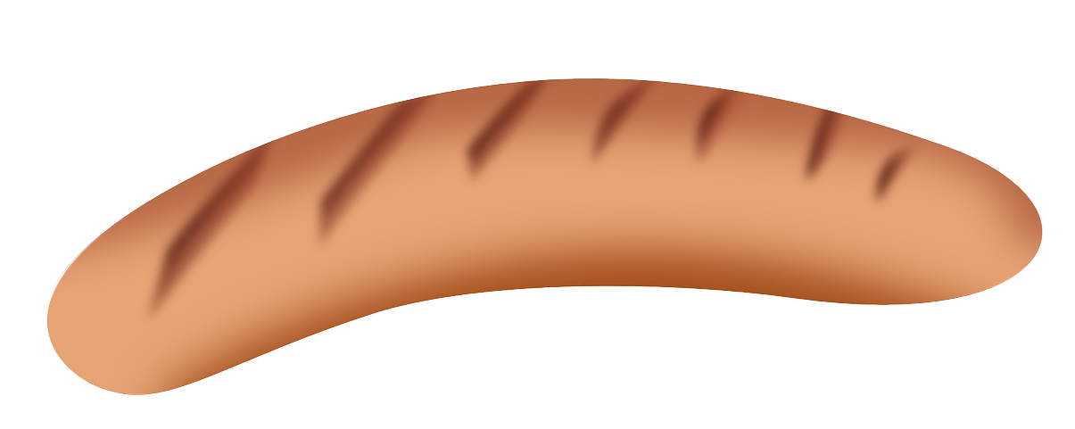 Free Grilled Sausage Clip Art - Sausage Clip Art