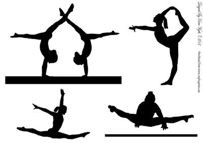 Handstand Silhouette Clipart
