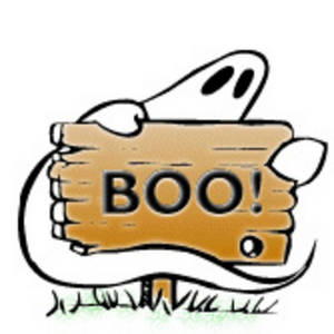 Halloween Boo text - Hallowee