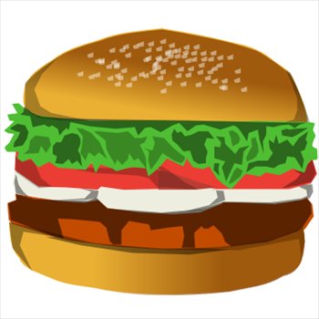 Free Hamburgers Clipart Free  - Hamburger Clip Art