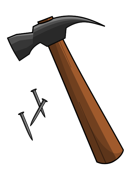 Free Hammer with Nails Clip Art u0026middot; hammer5
