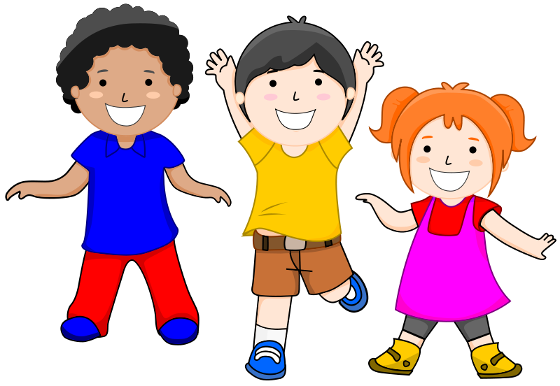 Free Happy Children Clip Art - School Children Clipart