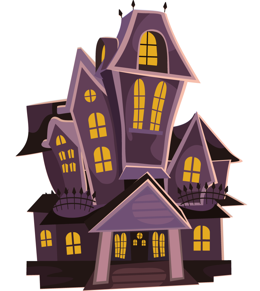 Clipart haunted house images 