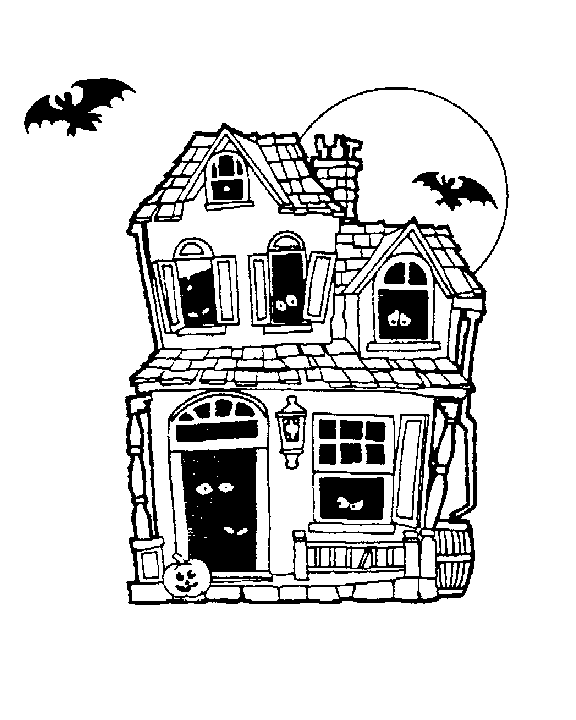 Free Haunted House Clipart - Haunted House Clipart Black And White