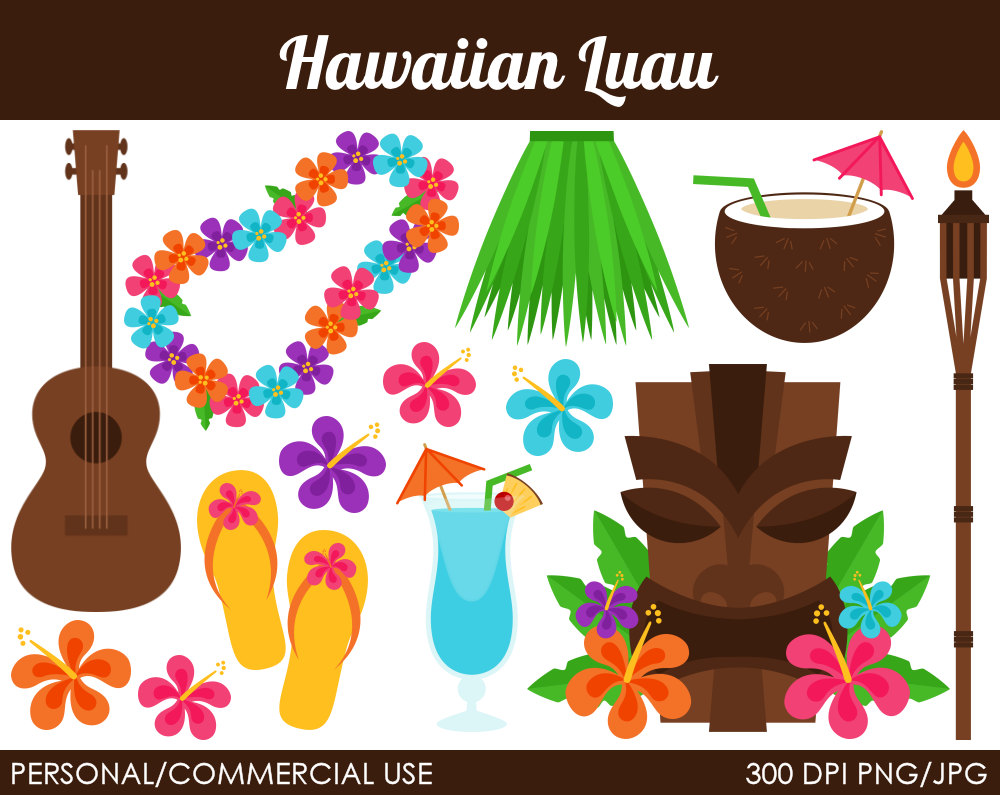 Free Hawaiian Clip Art Images. Popular items for luau clipart