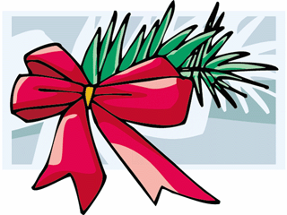 Free Holiday Clip Art | Christmas Clip Art | Bow, Bells