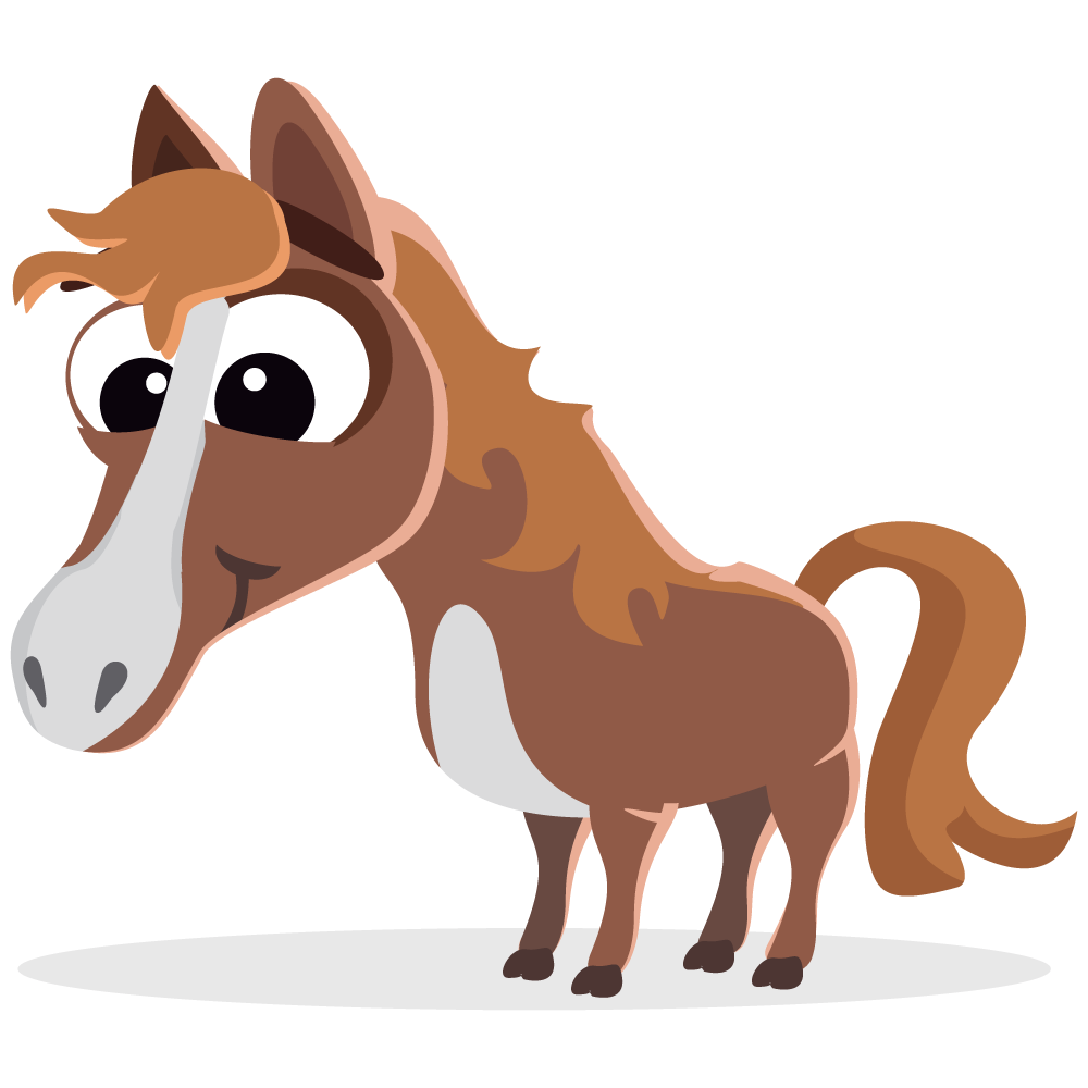 Horse Clip Art | Black and Wh