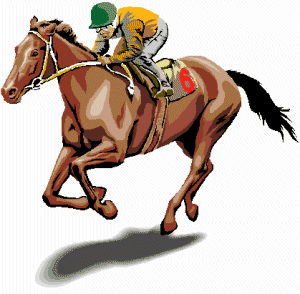 horse racing clipart